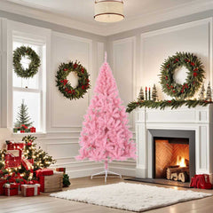 vidaXL Christmas Tree | Pink | PVC, steel | 180 cm | Christmas Tree 3