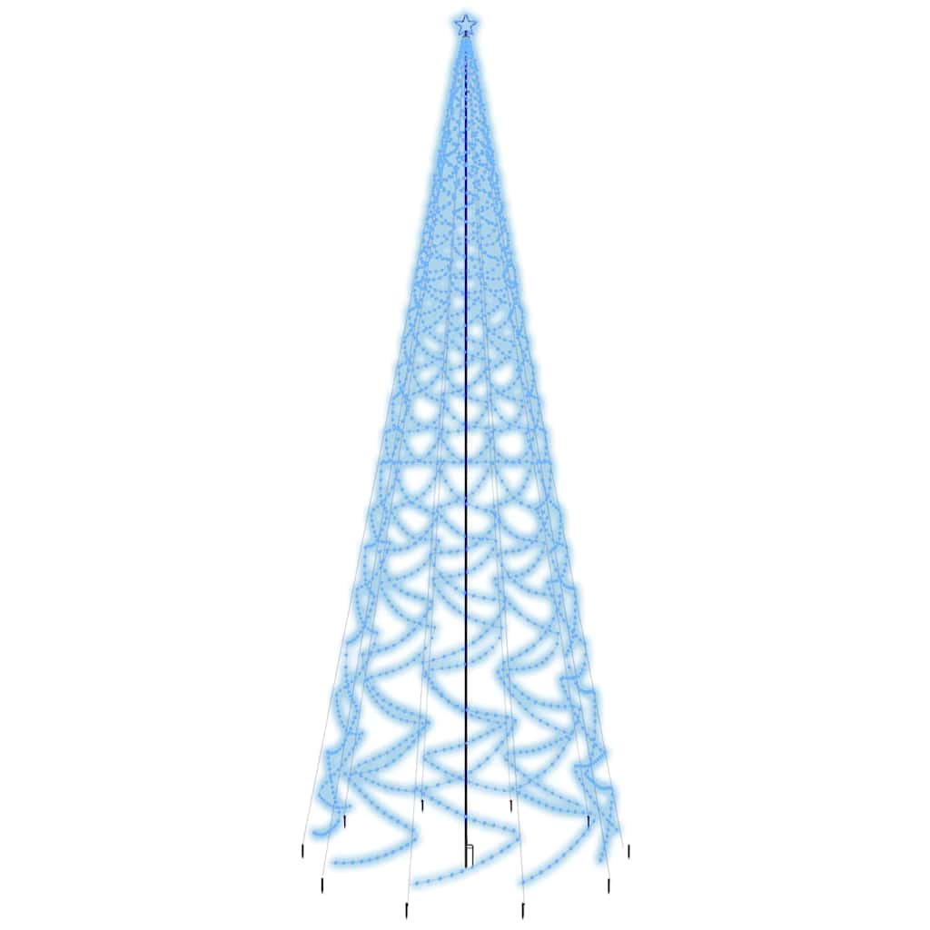 vidaXL Christmas Tree with Spike Blue 3000 LEDs 800 cm 2
