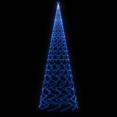 vidaXL Christmas Tree with Spike Blue 3000 LEDs 800 cm 4