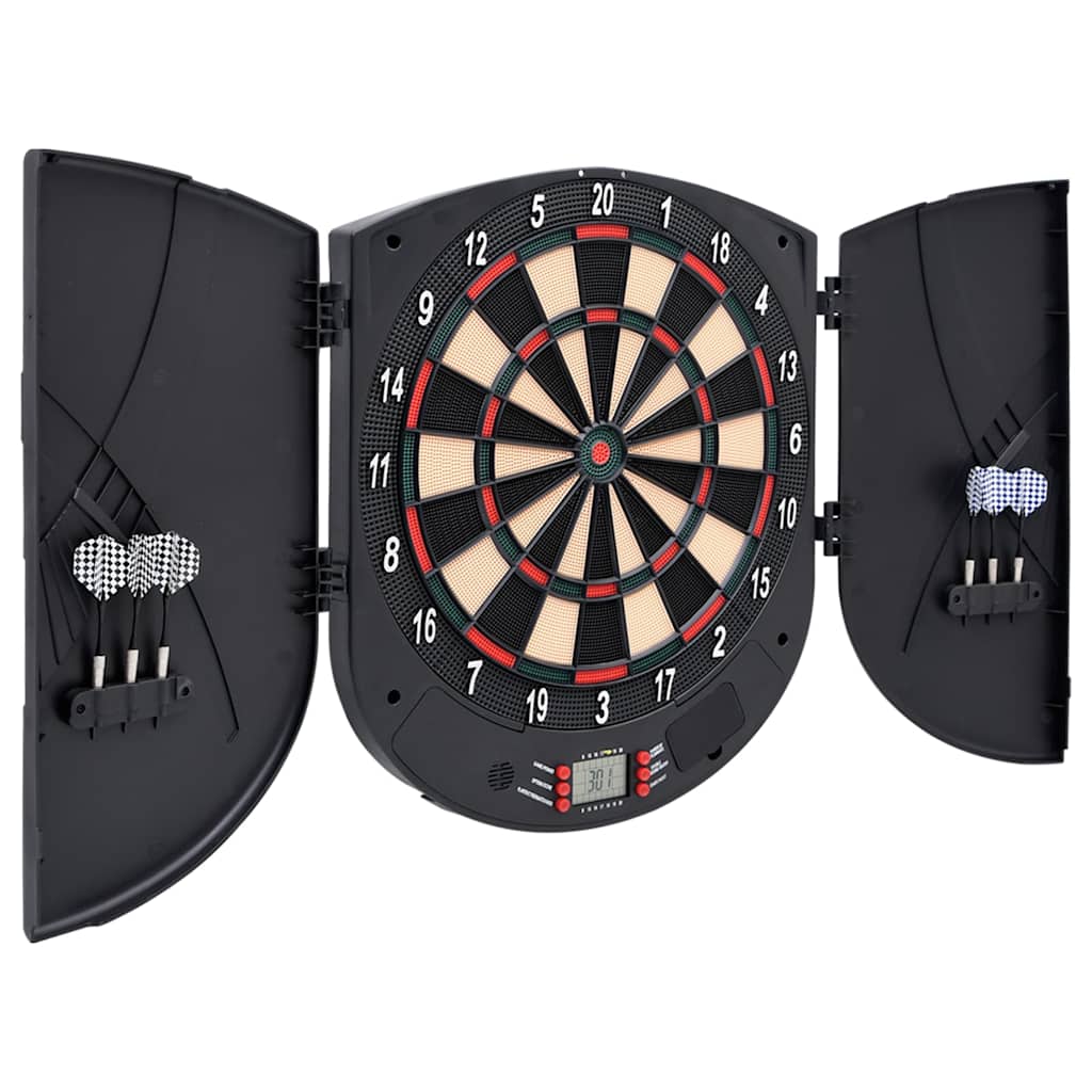 vidaXL Electric Dartboard with Darts Black Polypropylene 2