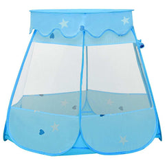 vidaXL Children Play Tent with 250 Balls Blue 102x102x82 cm 3