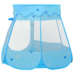 vidaXL Children Play Tent with 250 Balls Blue 102x102x82 cm 4