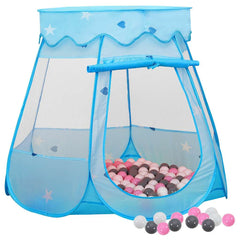 Children Play Tent with 250 Balls Blue 102x102x82 cm Multicolour 2