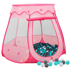 Children Play Tent with 250 Balls Pink 102x102x82 cm Multicolour 1
