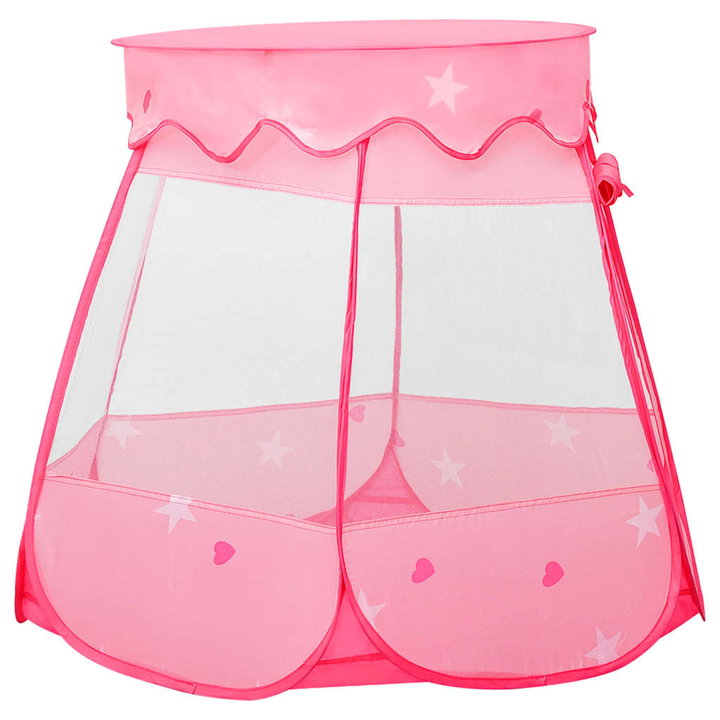 vidaXL Children Play Tent with 250 Balls Pink 102x102x82 cm 3