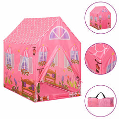 vidaXL Children Play Tent with 250 Balls Pink 69x94x104 cm 3