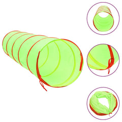 Children Play Tunnel with 250 Balls Green 175 cm Polyester Multicolour 2