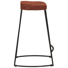vidaXL Bar Stool | Set of 2 | Natural Mango Wood | Solid Mango Wood | Standard 5