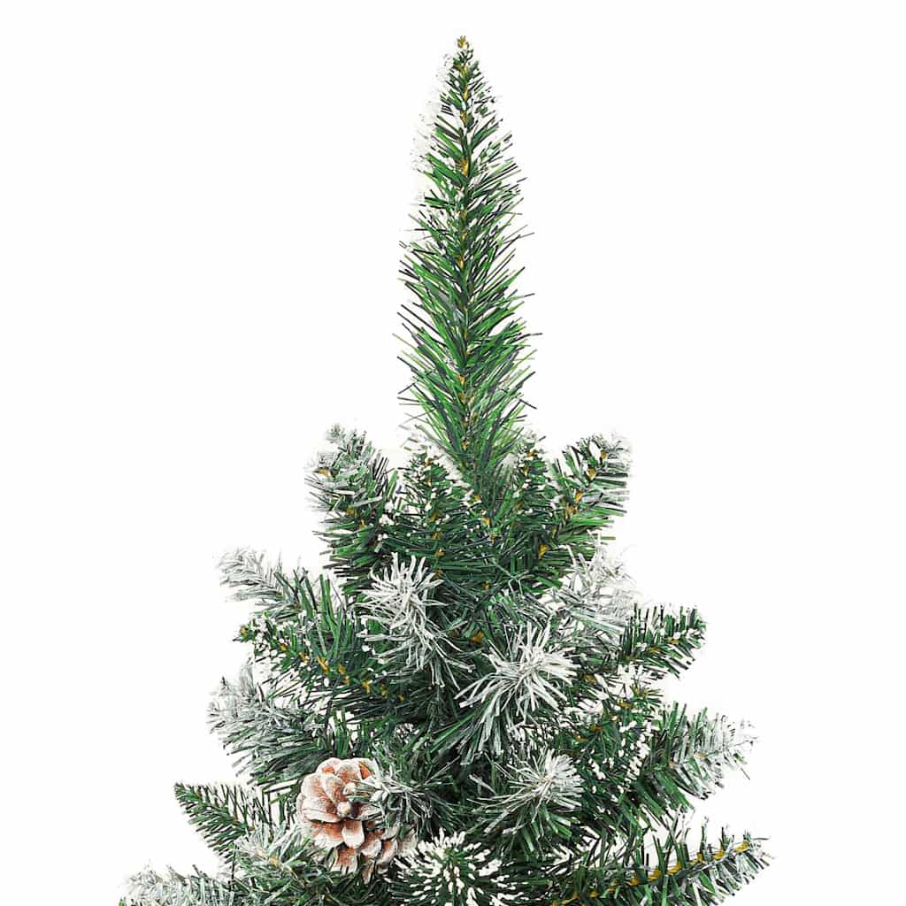 vidaXL Artificial Slim Christmas Tree with Stand 120 cm PVC 3