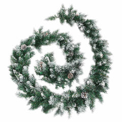 vidaXL Christmas Garland with LED Lights Green 5,2 m PVC 3
