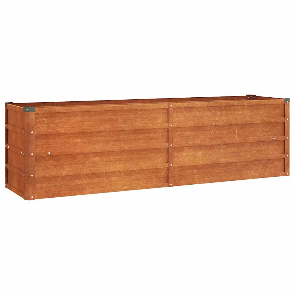 vidaXL Garden Raised Bed Rusty 160x40x45 cm Corten Steel 2