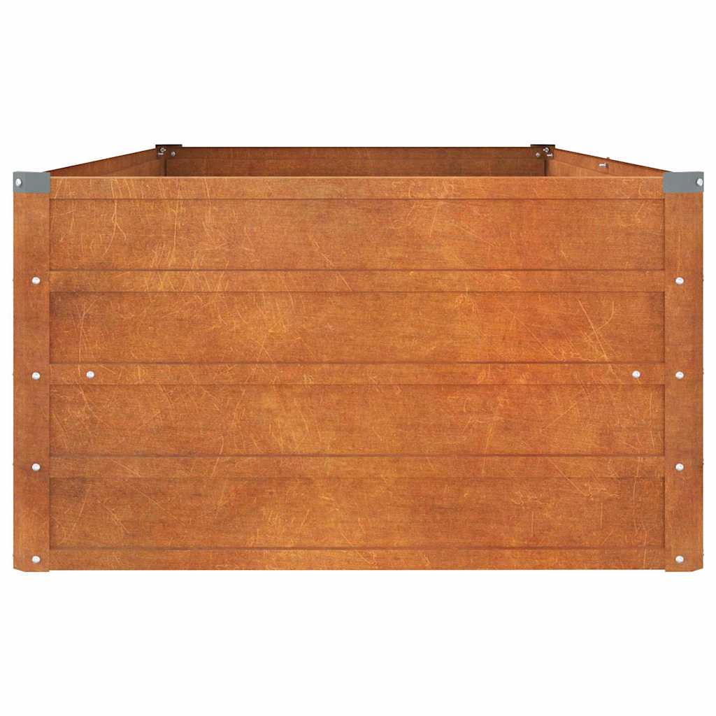 vidaXL Garden Raised Bed Rusty 160x80x45 cm Corten Steel 5