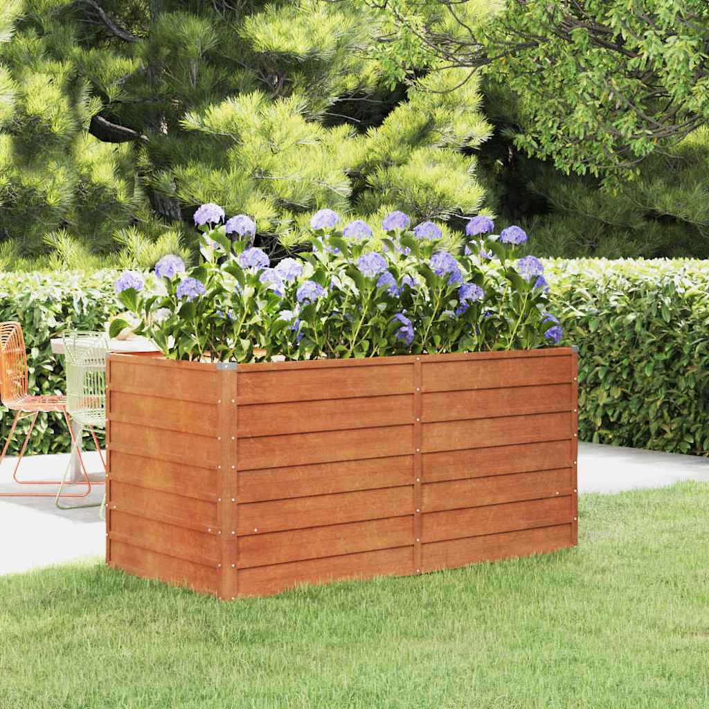 vidaXL Garden Raised Bed | Brown | Corten Steel | Large | Sturdy 1