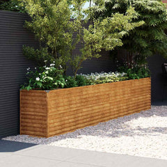 vidaXL Garden Raised Bed Corten Steel Weathering Steel Depth 50 cm