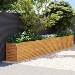 vidaXL Garden Raised Bed Corten Steel Weathering Steel Depth 50 cm