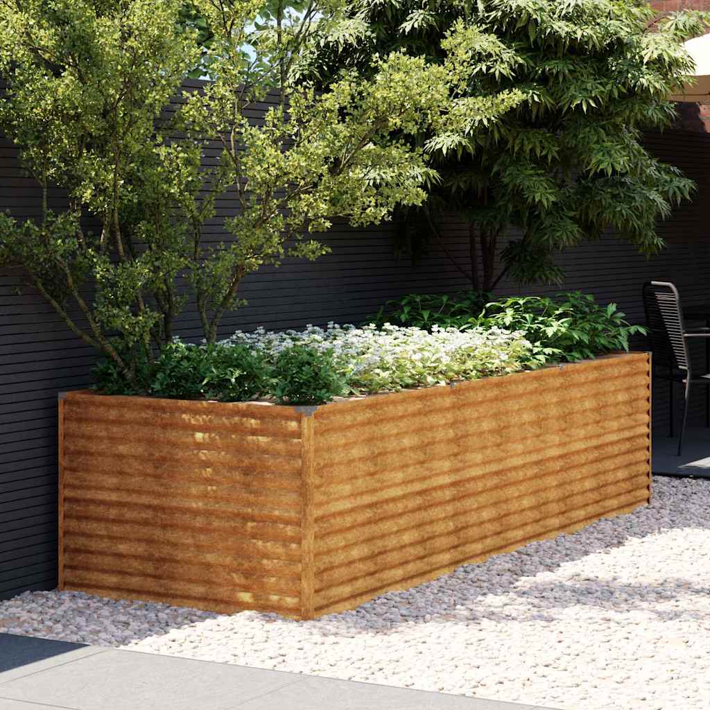 Garden Raised Bed Corten Steel Weathering Steel Depth 100 cm 290 cm 69 cm