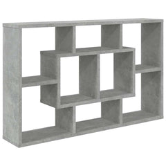 vidaXL Wall Shelf Concrete Grey 85x16x52.5 cm Engineered Wood 2