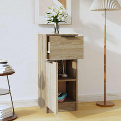 vidaXL Sideboard Sonoma Oak 30x30x70 cm Engineered Wood 3
