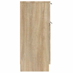 vidaXL Sideboard Sonoma Oak 30x30x70 cm Engineered Wood 6