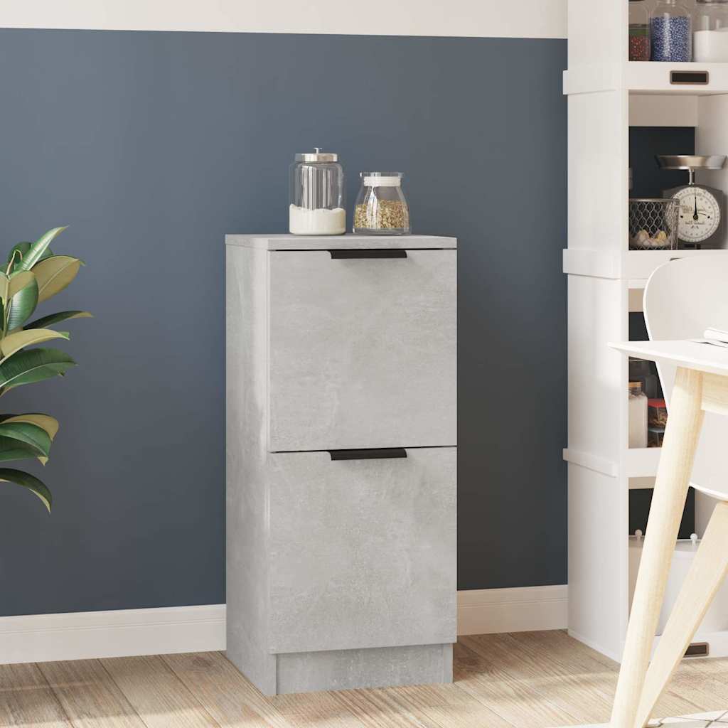 vidaXL Sideboard Concrete Grey 30x30x70 cm Engineered Wood 1