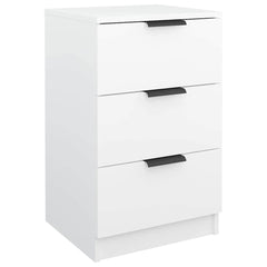 vidaXL Bedside Cabinet White 40x36x65 cm 2