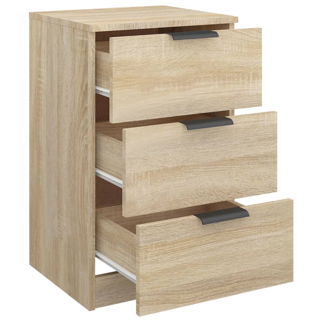vidaXL Bedside Cabinets 2 pcs Sonoma Oak 40x36x65 cm 6