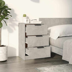 vidaXL Bedside Cabinet Concrete Grey 40x36x65 cm 3