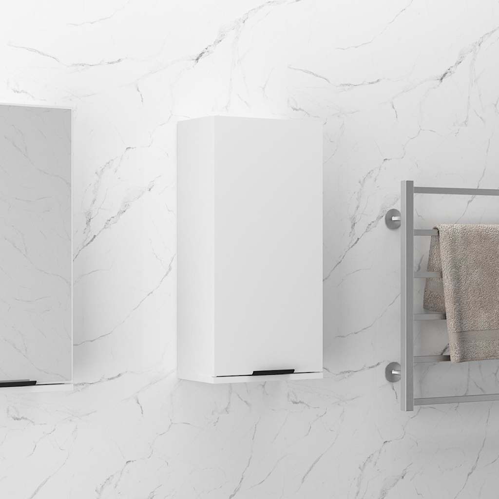 vidaXL Bathroom Cabinet | White | Engineered Wood | Compact | Bathroom Cabinet 1