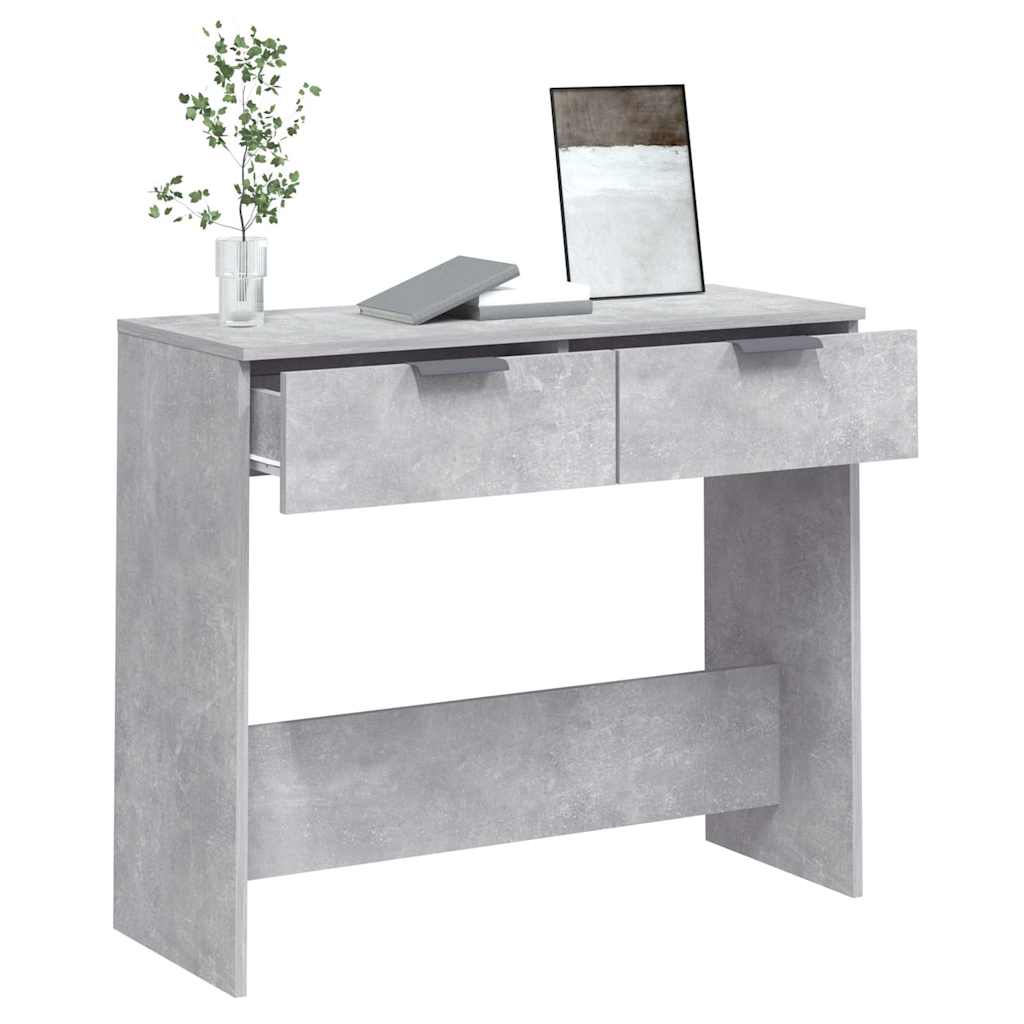 vidaXL Console Table | Concrete grey | Engineered wood | Medium | Console Table 5