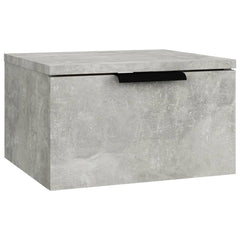 vidaXL Wall-mounted Bedside Cabinets 2 pcs Concrete Grey 34x30x20 cm 5