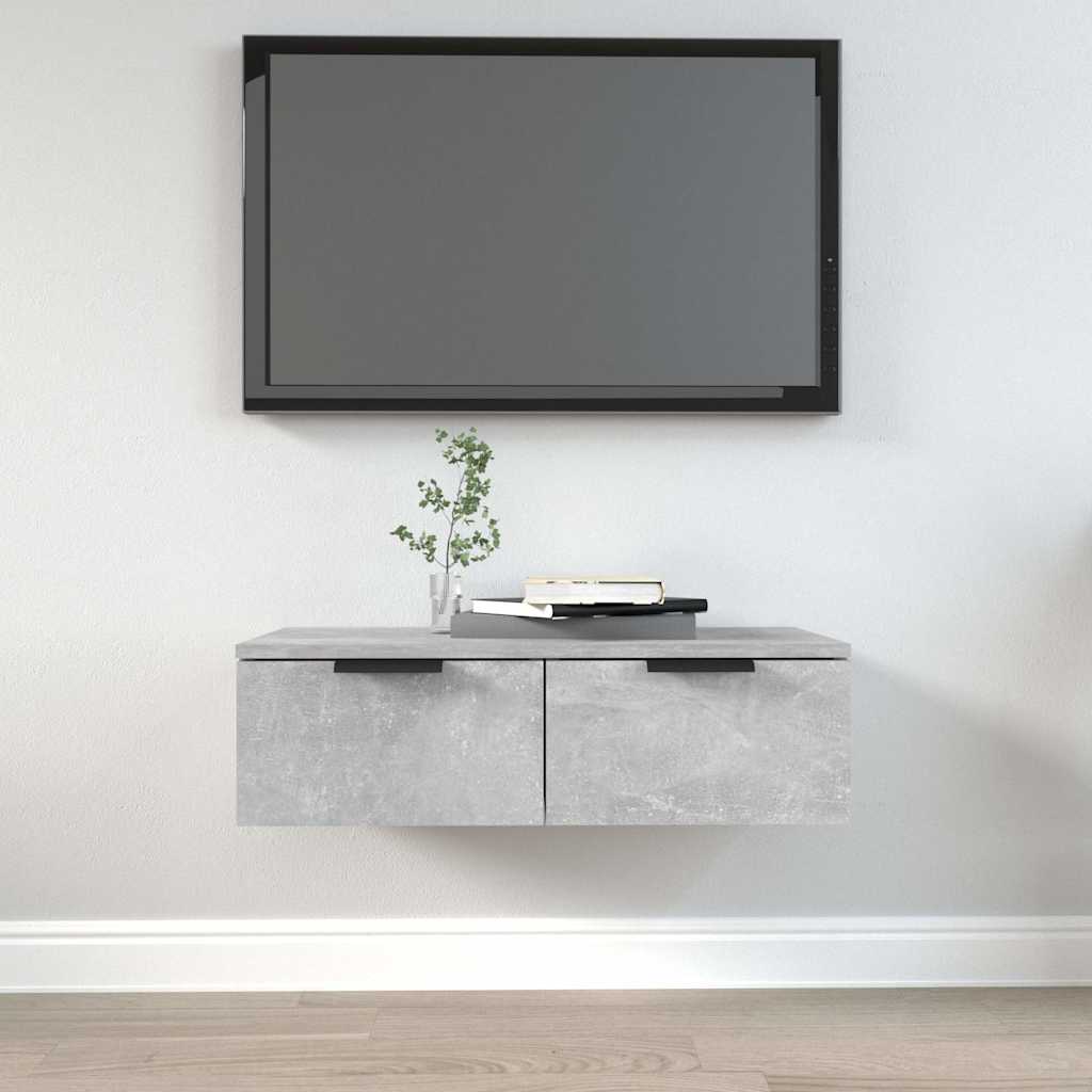 vidaXL Wall Cabinet | Concrete grey | Engineered wood | 68x30x20 cm 1