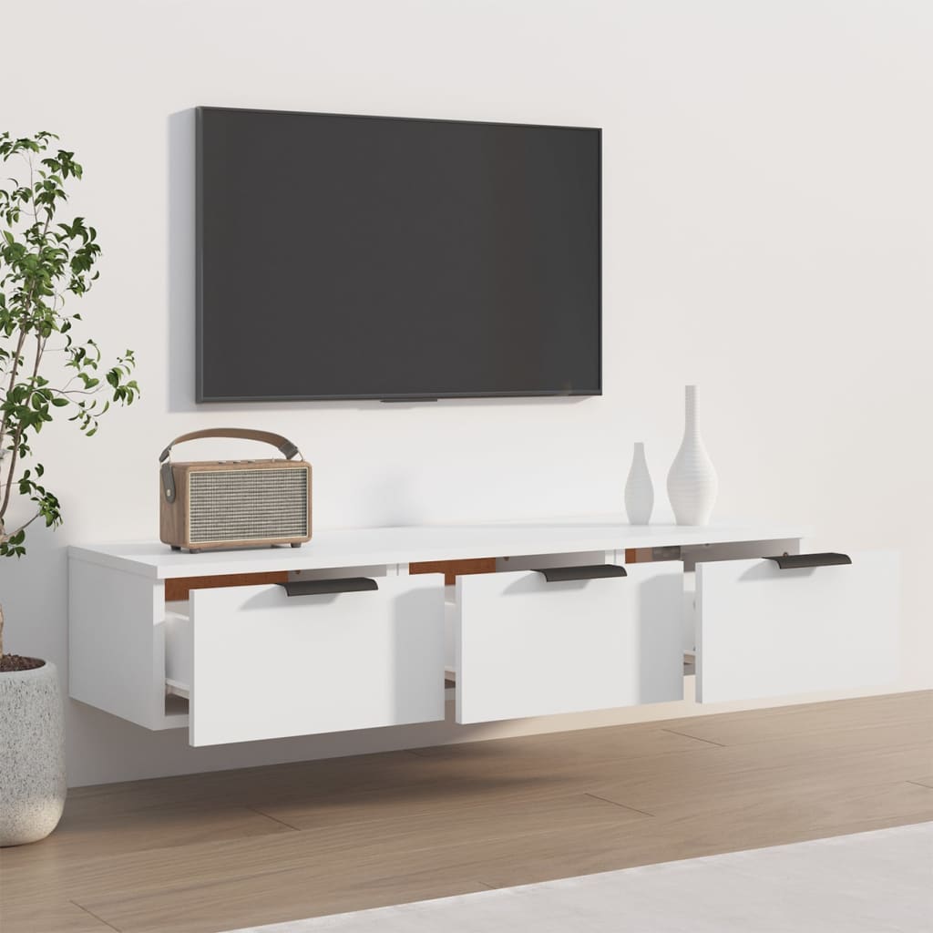 vidaXL Wall Cabinet White 102x30x20 cm Engineered Wood 3