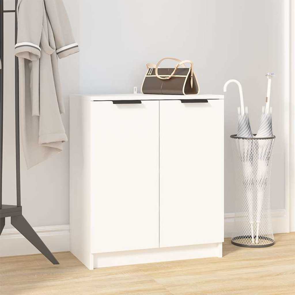 vidaXL Shoe Cabinet | White | Engineered Wood | Medium | Shoe Cabinet 1
