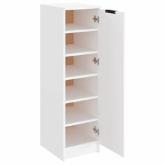 vidaXL Shoe Cabinet White 30x35x100 cm Engineered Wood 6