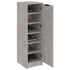 vidaXL Shoe Cabinet | Concrete grey | Engineered wood | Compact | Shoe Cabinet 4