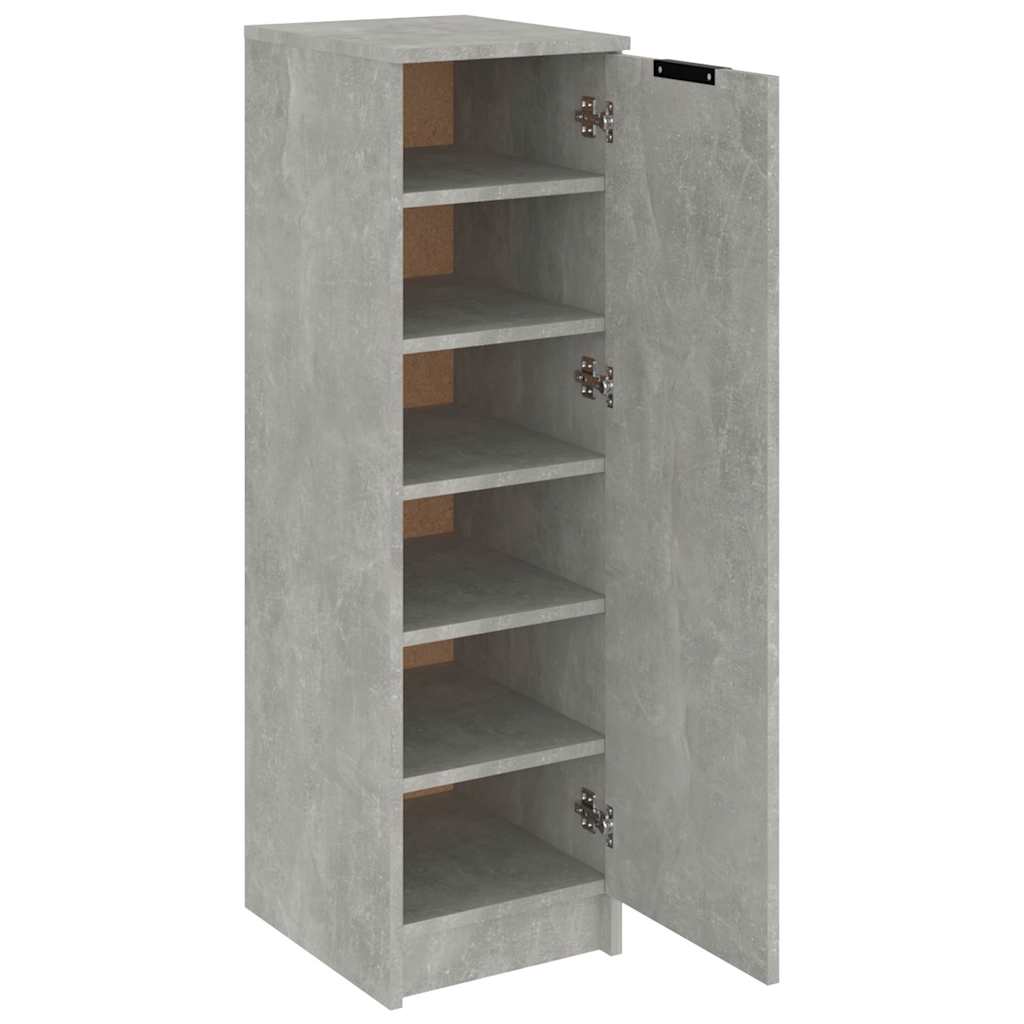 vidaXL Shoe Cabinet | Concrete grey | Engineered wood | Compact | Shoe Cabinet 6