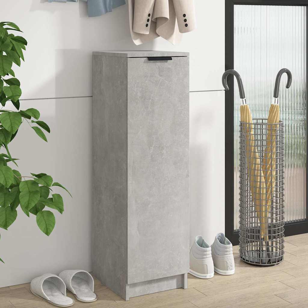 vidaXL Shoe Cabinet | Concrete grey | Engineered wood | Compact | Shoe Cabinet 1