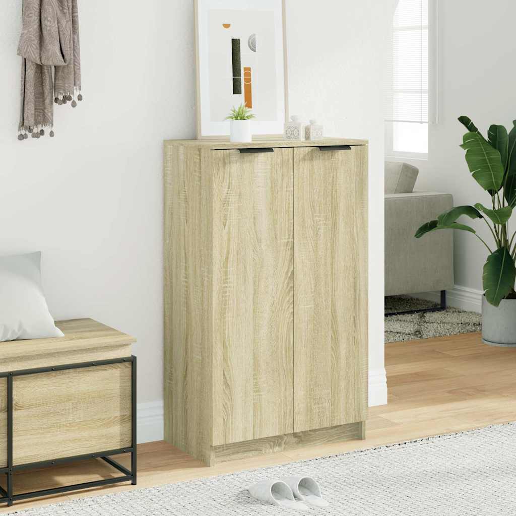 vidaXL Shoe Cabinet | Sonoma Oak | Engineered Wood | Medium | Shoe Cabinet 3