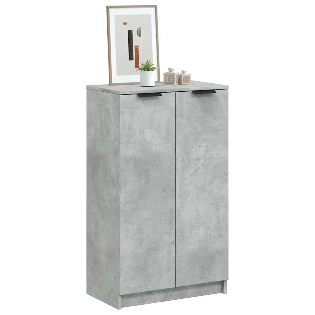vidaXL Shoe Cabinet | Concrete grey | Engineered wood | Medium | Shoe Cabinet 1