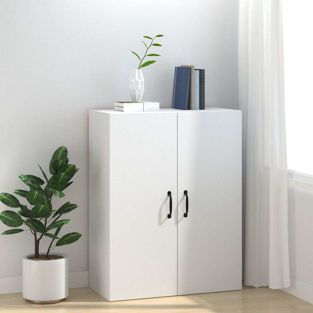 Hanging Cabinet White Engineered Wood, image 3