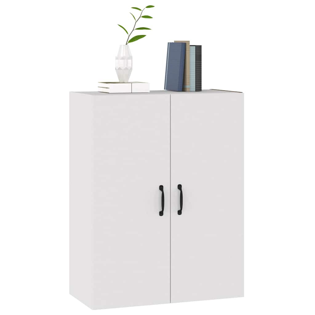 Hanging Cabinet White Engineered Wood, image 4