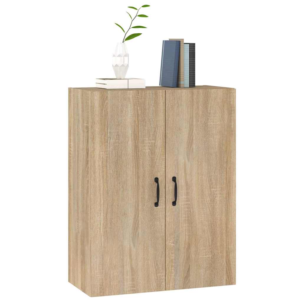 vidaXL Hanging Cabinet Sonoma Oak 69,5x34x90 cm Engineered Wood 4