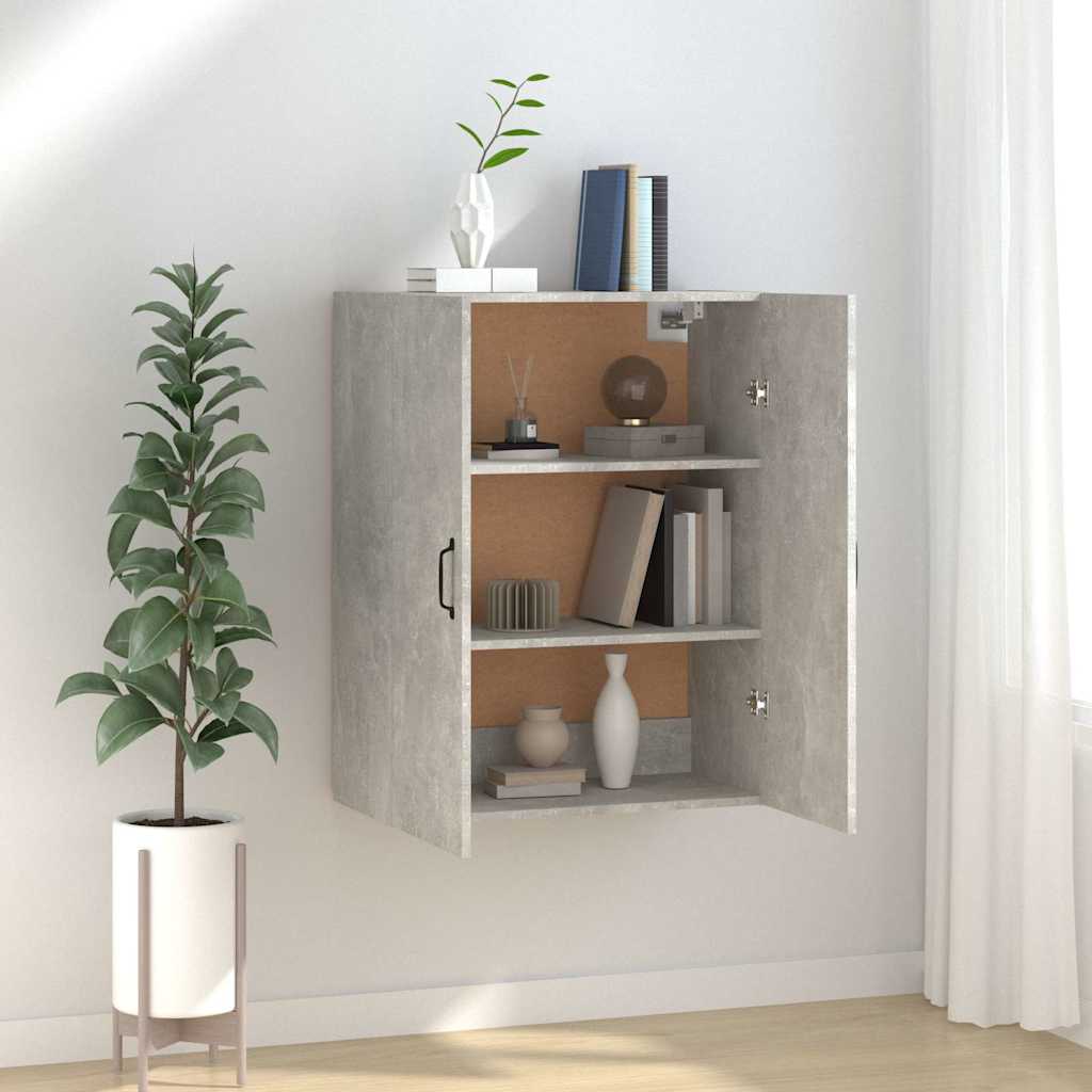vidaXL Hanging Cabinet Concrete Grey 69,5x34x90 cm Engineered Wood 1