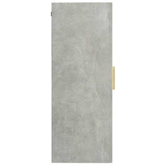 vidaXL Hanging Wall Cabinet Concrete Grey 69.5x34x90 cm 4