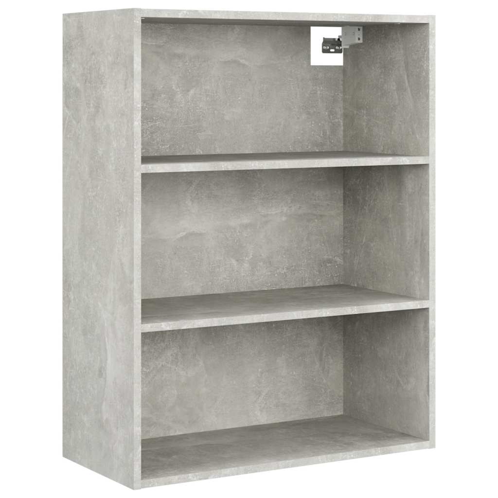 812316 vidaXL Hanging Wall Cabinet Concrete Grey 69,5x32,5x90 cm 2