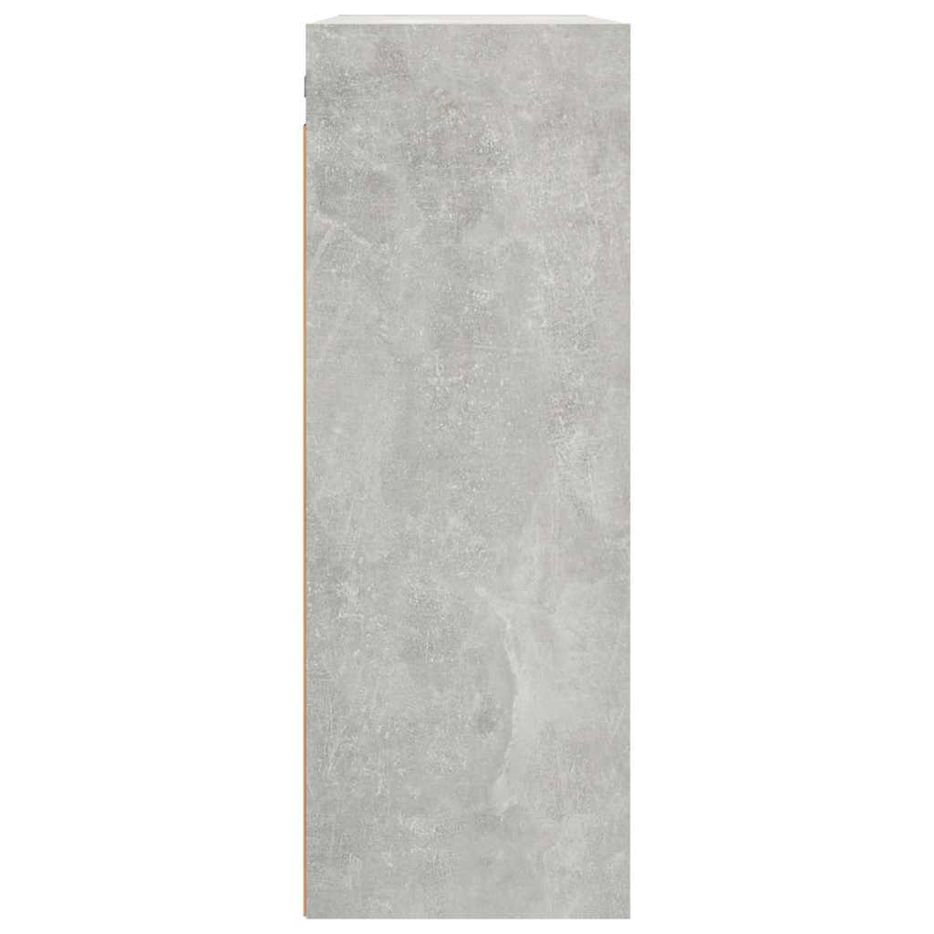 812316 vidaXL Hanging Wall Cabinet Concrete Grey 69,5x32,5x90 cm 5