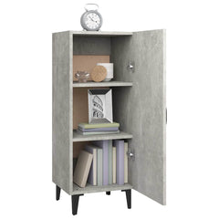 vidaXL Sideboard Concrete Grey 34.5x34x90 cm Engineered Wood 4