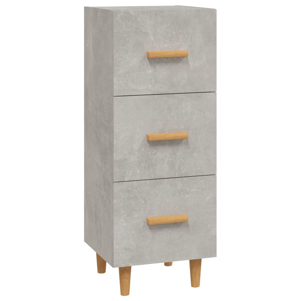 vidaXL Sideboard Concrete Grey 34.5x34x90 cm Engineered Wood 2