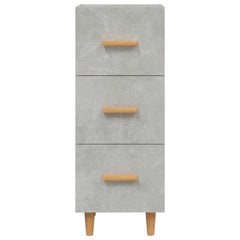vidaXL Sideboard Concrete Grey 34.5x34x90 cm Engineered Wood 5
