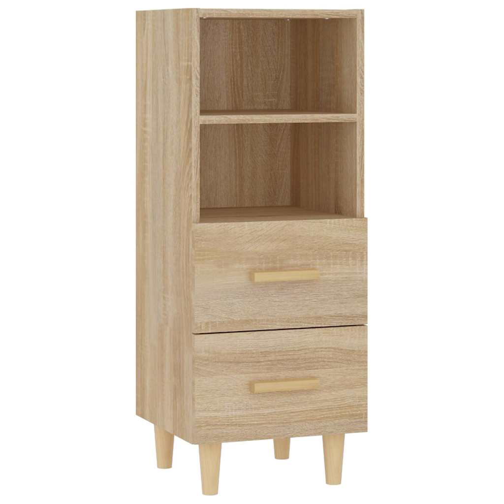 vidaXL Sideboard Sonoma Oak 34.5x34x90 cm Engineered Wood 2